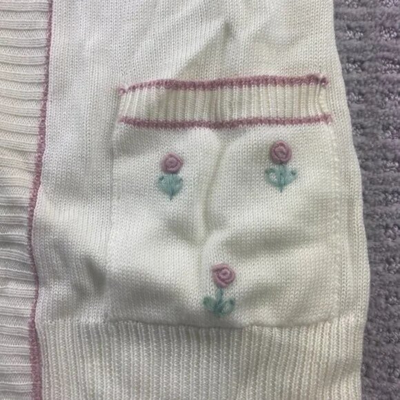 Vintage 70s Sweater Women Medium Yellow Knit Kari Lynn Originals Open No Buttons - Picture 6 of 9